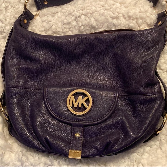 Michael Kors Boho Purse & Wallet Set Purple - Picture 2 of 8